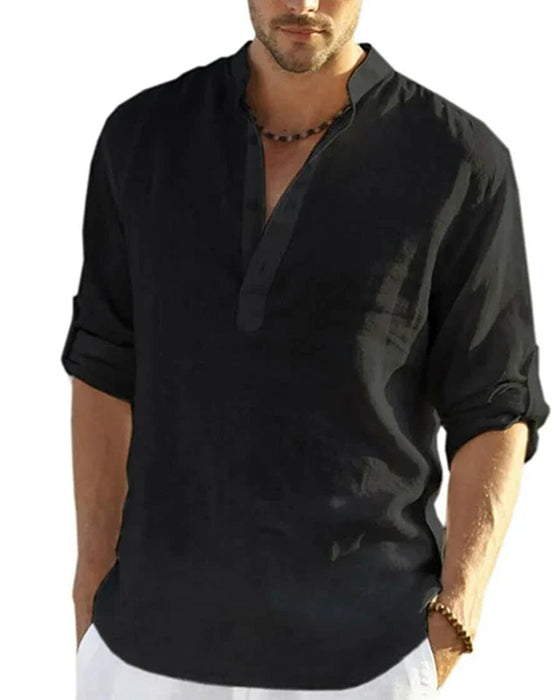 Einfarbiges langarmshirt