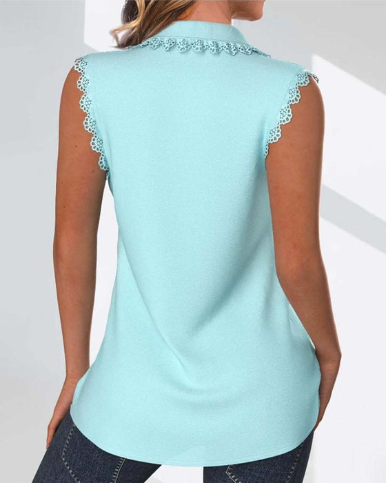 Elegantes ärmelloses Top mit Revers