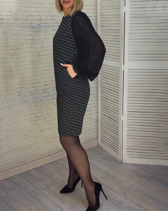 Kleid mit elegantem Stil und Raglanärmeln