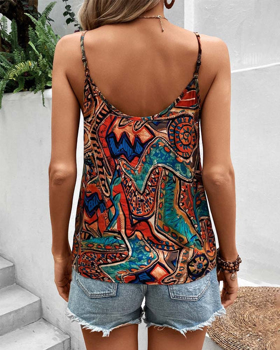Camisole mit Retro-Print