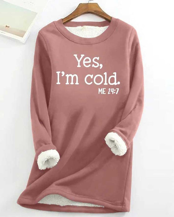 Pullover-Sweatshirt mit englischem Aufdruck