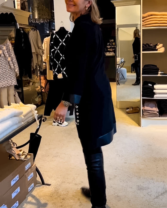 Freizeitkleid mit Rundhalsausschnitt und Taschen